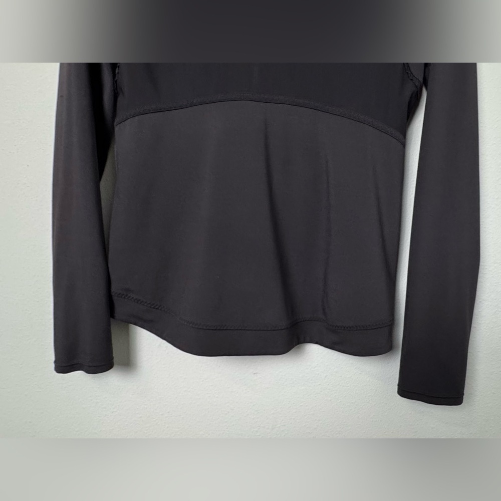 Athleta Elation Powervita Black Jacket Size Small Workout Gym Running Training - Picture 8 of 11